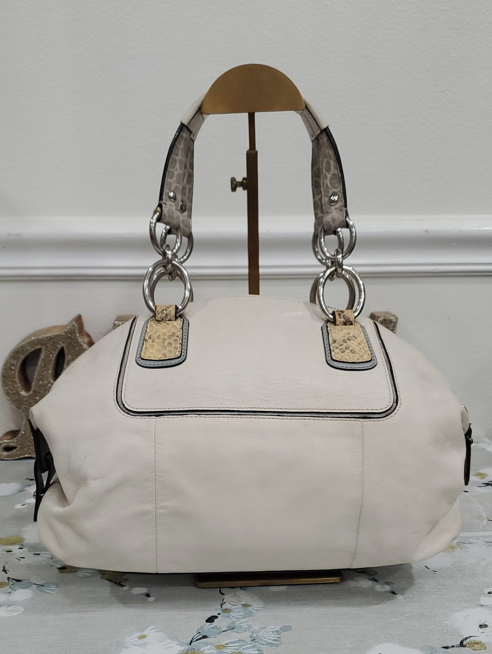 Coach Kristin Spectator Leather Domed Satchel - Picture 4 of 16